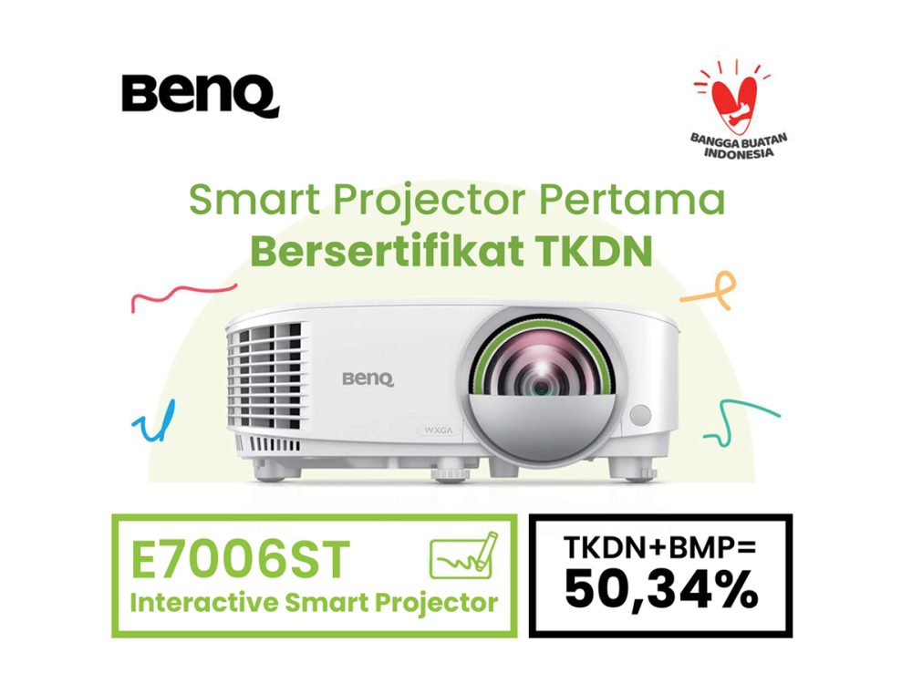 BenQ Smart Projector E7006ST + Keyboard Mouse + Camera DVY31