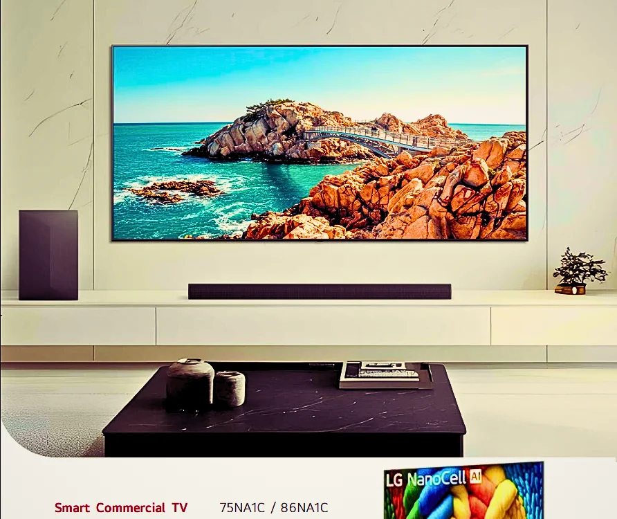LG Commercial TV 4K NanoCell AI Smart TV 75NA1C80ASA 75 Inch