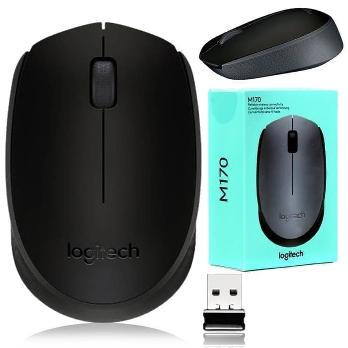 Logitech M170 – Black Wireless Mouse