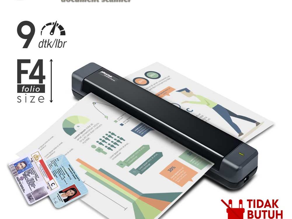 Scanner Plustek MobileOffice S410 Plus – 9 Detik/lbr (F4/Folio/Legal)