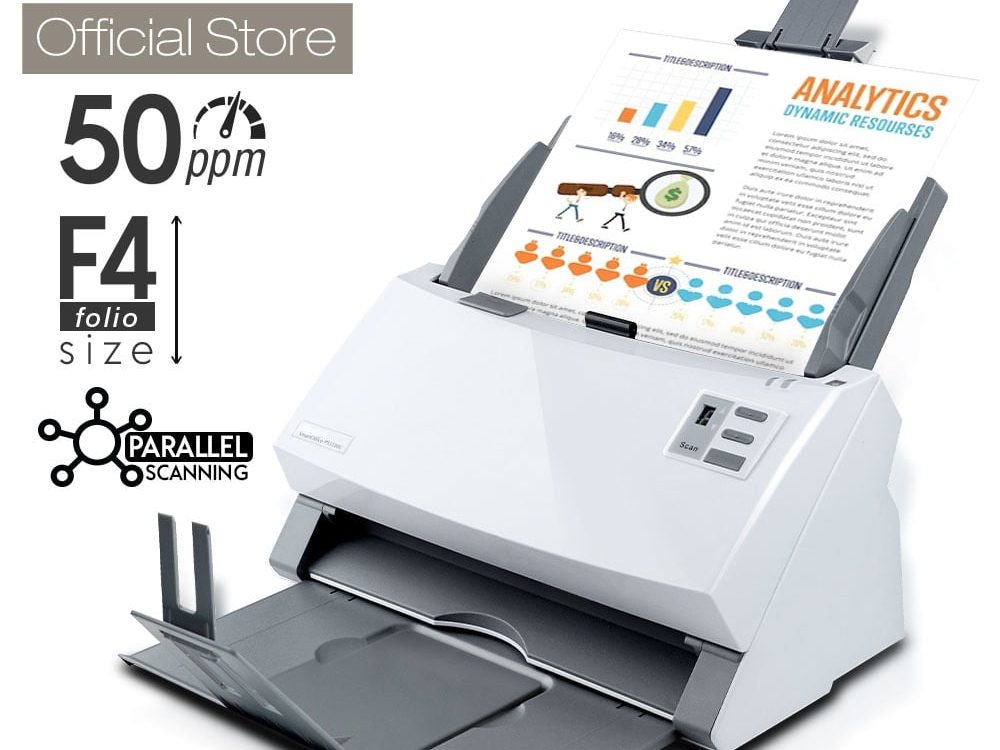 Scanner Plustek SmartOffice PS3150U – 50 Lembar/menit (F4/Folio/Legal)