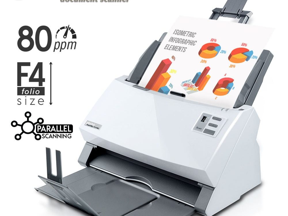 Scanner Plustek SmartOffice PS3180U – 80 Lembar/menit (F4/Folio/Legal)