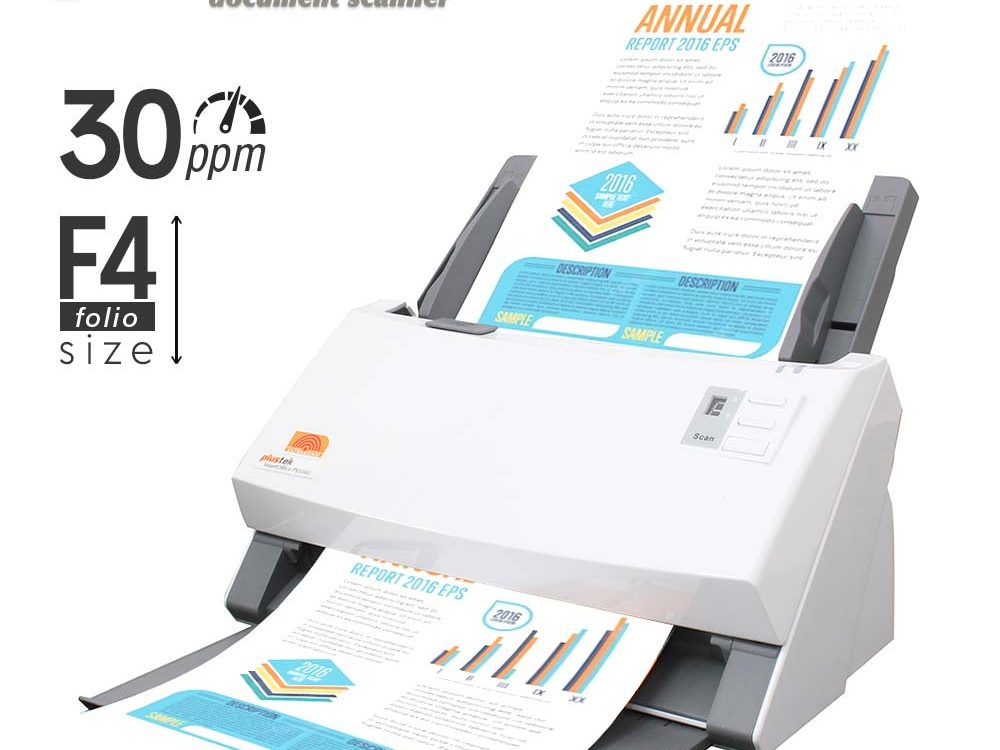 Scanner Plustek SmartOffice PS396 Plus – 30 Lbr/mnt (F4/Folio/Legal)