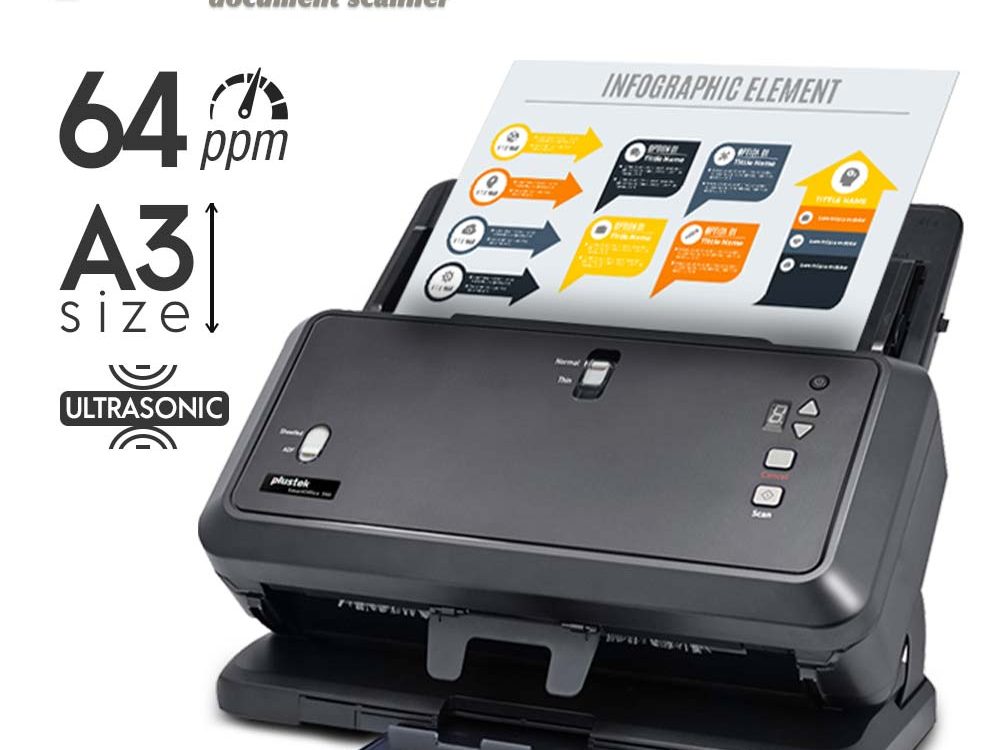 Scanner Plustek SmartOffice S60 – 64 Lembar/menit (A3)