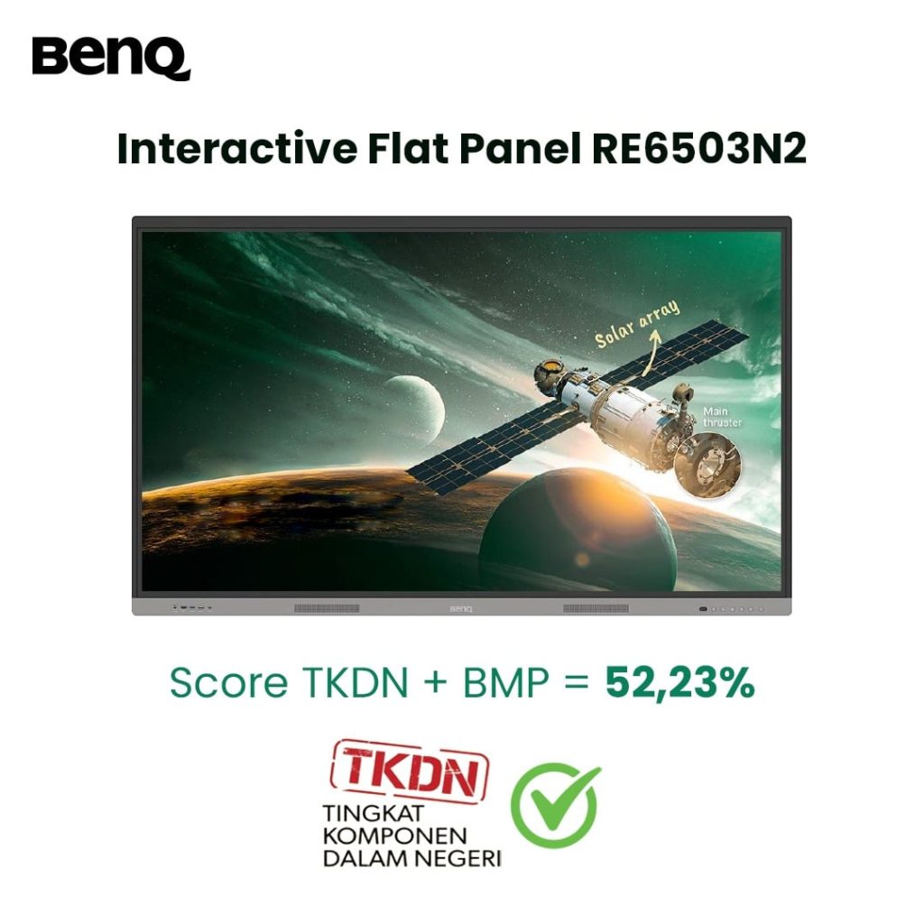 BENQ INTERACTIVE FLAT PANEL 65 INCH RE6504D + WebCam DVY31