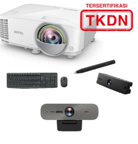 BENQ PROJECTOR E7006ST + Keyboard Mouse + PW03 + Webcam  DVY31